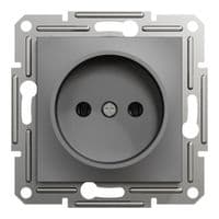 Розетка Schneider Electric ASFORA без заземлення антрацит (EPH3000171)