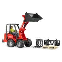 Спецтехника Bruder Минипогрузчик Schaffer Compact 2630 с фигуркой и аксессуарами (02191)