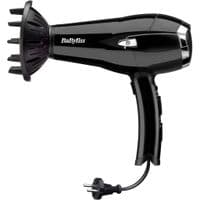 Фен Babyliss, 2000Вт, 3 режима, иониз-я, холл. обдув, смотка шнура, черный