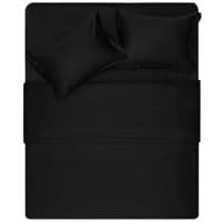 Простирадло Ardesto Mix&Match, 180х240см, 100% бавовна, сатин, чорний