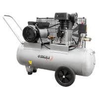 Компрессор Sigma двухцилиндровый ременный 2.5кВт 335л/мин 10бар 50л (2 крана) (7044121)