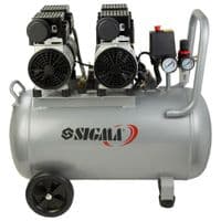 Компрессор Sigma четырехцилиндровый безмасляный 2.2кВт 1400об/мин 320л/мин 8бар 50л (7042551)