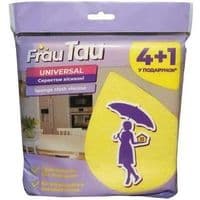 Серветки для прибирання Frau Tau Universal Віскозні 4+1 шт. (4820263230961)