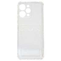 Накладка силіконова для смартфона Xiaomi Redmi 12, with pocket, Transparent