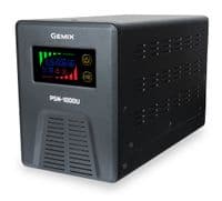 ИБП Gemix PSN-1000U LCD, 1000ВА/600Вт, 7/9/13A, 3xEURO Schuko