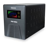 ИБП Gemix PSN-1200U LCD, 1200ВА/800Вт, 7/13/18A, 3xEURO Schuko