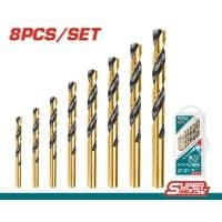  Набор свердел по металлу TOTAL TACSD0801, 8шт, d=2-8мм.