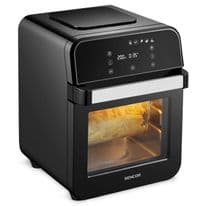 Мультипіч Sencor VITA, 1500т, чаша-12л, сенсорне управл., 60-200°C, нержав.сталь, платик, чорний