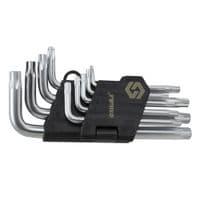 Ключ Sigma набор TORX 9шт T10-T50 CrV, короткие с отверстием (4022211)