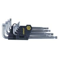 Ключ Sigma набор TORX 9шт T10-T50мм CrV, средние с отверстием (4022221)
