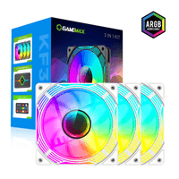 Кулер для корпуса 120mm*3 KIT ARGB fan KF300 WH