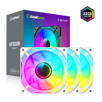 Кулер для корпуса 120mm*3 KIT ARGB fan (функция реверса) KF300R WH