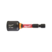 Головка магнитная Milwaukee 1/4", шестигранная, 13 мм Shockwave, ударопрочная (4932492443)