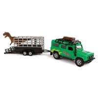 Машина Techno Drive Land Rover прицепом и динозавром (520178.270)