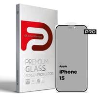 Скло захисне Armorstandart Pro Anti-spy Matte Apple iPhone 15 Black (ARM73171)