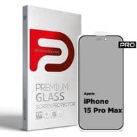 Стекло защитное Armorstandart Pro Anti-spy Matte Apple iPhone 15 Pro Max Black (ARM73172)