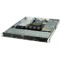 Сервер Supermicro barebone SYS-510T-WR 1U, Single Socket LGA-1200, 4 слоти DIMM, 4 відсіки для дисків 3,5" із можливістю гарячої заміни, 2 порти LAN GbE, 1 виділена локальна мережа IPMI, 1 1 PCIe 4.0 x16 або PCIe 4.0 x8, 1 Слот PCI-E 3.0 x4 (в x8); 500 Вт RPSU
