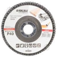 Круг зачистний Sigma пелюстковий торцевий Т29 (конічний) ZA 125мм P40 (9173521)