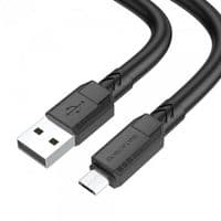 Кабель Borofone BX81, USB-Micro, 2.4A, длина 1м, Black, BOX