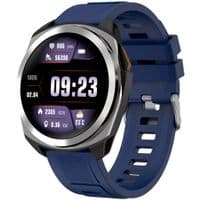 CANYON Maverick SW-83, Smart Watch, Realtek 8762DT, IPS 1.32'' 360x360, ARM Cortex-M4F, RAM192KB/ROM128MB, 400mAh 3.8v, GPS, 128 Sport modes, IP68, STRAVA support, Real-Time Heart Rate & SpO2, silver case & silicone strap Φ46*45.4mm 259*20mm, Silver Blue