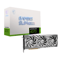 Видеокарта NVIDIA RTX 4070/GAMING/SLIM/WHITE/12GB/GDDR6Х RTX 4070 GAMING SLIM WHITE 12G