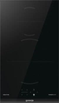Варильна поверхня Gorenje індукційна, 30см, Доміно, PowerBoost, TouchControl, поєднання конфорок, чорний