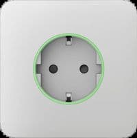 Передня панель для вбудованої розетки Ajax SoloCover for Outlet smart, Jeweler, бездротова, біла