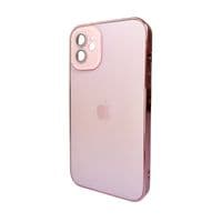 Чохол для смартфона AG Glass Sapphire Frame MagSafe Logo для Apple iPhone 12 Pink