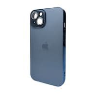 Чохол для смартфона AG Glass Sapphire Frame MagSafe Logo для Apple iPhone 14 Sea Blue