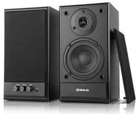 Колонки 2.0 REAL-EL S-305 Black, 2 x 20 Вт, МДФ, живлення від 220V, керування спереду