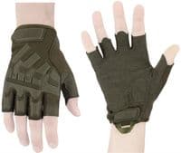 Рукавички тактичні 2E, безпалі, L, зелені