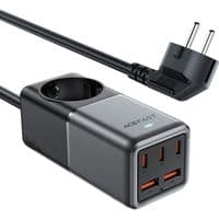 Сетевое зарядное устройство ACEFAST Z2 PD75W GaN (3*USB-C+2*USB-A) desktop charging adapter Black
