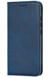 Чехол-книжка для смартфона Xiaomi Redmi 12C, Premium Leather Case Dark Blue