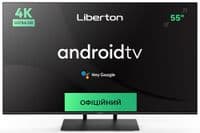 Телевізор 55" Liberton LTV-55U01AT  UltraHD 3840x2160 60Hz, Smart TV, DVB-T2, HDMI, USB, VESA 200x200