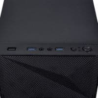 Корпус Prologix E113 Закаленное стекло и сетка, черный