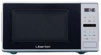 Мікрохвильова піч Liberton LMW-2093E, Silver, 700W, 20л, 5 рівнів потужності, керування електронне, дисплей, відкриття кнопкою, таймер, електронний годинник, Захисна кришка в ПОДАРУНОК, діаметр поворотного столу 25.5см