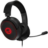 LORGAR Kaya 460, Ігрова USB-гарнітура з мікрофоном, CM108B, RGB підсвічування, Plug&Play, з’єднувальний кабель USB-A 2 м, тканинні амбушюри, розмір: 192*184,7*88 мм, 0,329 кг, чорний