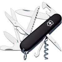 Нож Victorinox Huntsman Ukraine 91 мм Черный Трезубец-Ласточка (1.3713.3_T1230u)