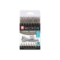 Лайнер Sakura Набор Pigma Micron 6 шт, 1 линер-кисть Pigma Brush + PIGMA Micron PN в подарок (8712079421731)