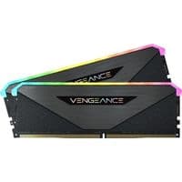 Пам'ять для настільних комп'ютерів Corsair DDR4, 3600MHz 32GB 2x16GB DIMM, Unbuffered, 18-22-22-42, XMP 2.0, VENGEANCE RGB RT Heatspreader, RGB LED, 1.35V, для AMD Ryzen, EAN:0840006650584