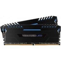 Память для настольных компьютеров Corsair DDR4, 2666MHz 16GB 2 x 288 DIMM, Unbuffered, 16-18-18-35, Vengeance Black Heat spreader, Custom Performance PCB, Stunning Blue LED, 1.2V,XMP 2.0