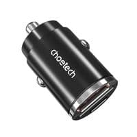 Автомобильное зарядное устройство, USB-A/USB-C, 30Вт, QC3.0/PD, черный