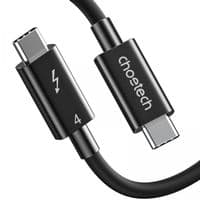 Кабель Thunderbolt4 (40Gbps) Power Delivery (PD) 100 Ватт, 8K@60Hz, C-папа/C-папа, 0.8 м, премиум