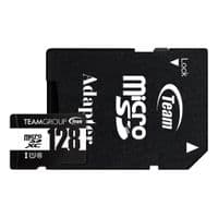 Карта памяти MicroSDHC 128GB UHS-I Class 10 Team Black + SD-adapter (TUSDX128GCL10U03)