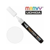 Художній маркер Marvy для розпису тканин, Білий, односторонній, #223, DecoFabric (028617260006)