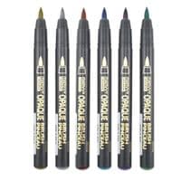 Маркер Marvy Набір маркерів на водній основі Opaque Brush, металіки, 6 кольорів (752481951820)