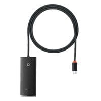Хаб Baseus Lite Series 4-Port HUB Adapter Type-C to 4xUSB-А 3.0 1m Black (WKQX030401)