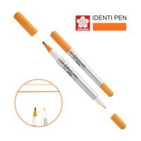 Маркер Sakura перманентний IDENTI PEN, двосторонній, 0,4/1 мм, Помаранчевий (084511365070)