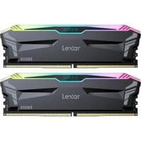 Lexar® Ares DDR5 (2X16GB) 6400 CL32 1.4V Memory with heatsink and RGB lighting,Dual pack, Black Color, EAN: 843367131587