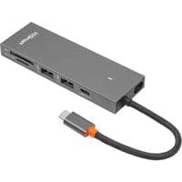 Адаптер PowerPlant USB Type-C — 2 x USB 3.0, HDMI, SD, TF